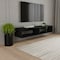 Homeroots 59" Black Floating Mount TV Stand 569213 - alternate 9