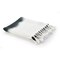 Homeroots 50" X 60" Black and White Woven Cotton Ombre Throw Blanket with Fringe 516579 - alternate 5