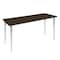 Regency Kahlo Training Seminar Table, 66 in W, 24 in L, Neo Walnut MTPL6624NWCM - alternate 1