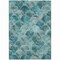 Homeroots 5' X 8' Teal Blue Aqua And Gray Abstract Washable Indoor Outdoor Area Rug 577692 - alternate 6