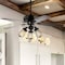 Jonathan Y Lucas 52" Caged 3-Light Metal/Wood LED Ceiling Fan, Black JYL9601A - alternate 9
