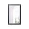 Homeroots 51" Black Wood Framed Accent Mirror 370732 - alternate 1