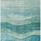 Homeroots 8' X 10' Teal Blue And Aqua Abstract Washable Indoor Outdoor Area Rug 604998 - alternate 7