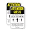 Signmission Attention Guests Practice Social Distancing, 12'' X 18'' 2 Signs, Heavy Gauge Aluminum, 2PK A-1218-2PACK-25395 - alternate 1
