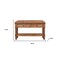 Homeroots 35in Brown Genuine Leather and Solid Wood Upholstered Storage Bench With Cabinet 717480 - alternate 7