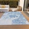Homeroots 5' X 8' Sky Blue And Denim Blue Nautical Washable Indoor Outdoor Area Rug 581498 - alternate 8