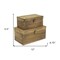 Homeroots Set of Two Natural Wood And Metal Box With Lid, 2PK 489343 - alternate 5