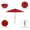 Pure Garden 9FT Round Patio Umbrella with 19lb Base Easy Crank, Vented Canopy Outdoor Umbrella for Shade 50-101-RB - alternate 7