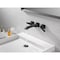 Delta 3-hole 8" wall installation Hole Wall-Mount Lavatory Faucet, Matte Black T3567LF-BLWL - alternate 7