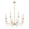 Z-Lite Gaultier  Modern Gold 8 Light Chandelier 6100-8MGLD - alternate 5