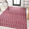 Jonathan Y Ourika Moroccan Geometric Textured Weave Fuchsia/Light Gray 3 ft. x 5 ft. Indoor/Outdoor Area Rug SMB108Q-3 - alternate 3