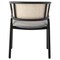 Leisuremod Ervilla Dining Chair with Stainless Steel Legs Velvet Seat and Wicker Back, Beige EC20BG - alternate 9