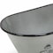 Homeroots 5" Gray Metal Hand Painted Decorative Tub Tabletop Sculpture 399643 - alternate 7