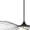 Homeroots 44" Black Aluminum Geometric Wavy LED Dimmable Outdoor Hanging Light 683461 - alternate 6