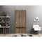 Sartodoors Sliding Closet Bi-fold Doors, Planum 0012 Walnut and Aluminum Strips, Sturdy Tracks Moldings Trims PLANUM0012BF-WLN-36 - alternate 1