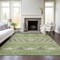 Homeroots 8' X 10' Green Taupe And Ivory Southwestern Washable Indoor Outdoor Area Rug 613900 - alternate 6
