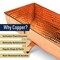 Kings County Tools Copper Window Planter Box for Indoor & Outdoor Use Large Rectangle Flower Pots Outdoor Planters GW86A09-06 - alternate 9