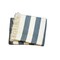 Homeroots Cream and Slate Slanted Stripe Fringed Throw Blanket 475718 - alternate 3