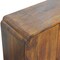 Homeroots 32in Chestnut Solid Wood Scallop Edge Accent Cabinet With Two Doors 654290 - alternate 6