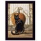 Homeroots Set Of Two Harvest Moon with A Black Cat and Truck 3 Black Framed Print Kitchen Wall Art, 2PK 407941 - alternate 4