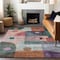 Homeroots 8' X 10' Orange Purple And Green Geometric Washable Indoor Outdoor Area Rug 604423 - alternate 4