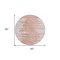 Homeroots 8' Terra Cotta Salmon And Copper Round Abstract Washable Indoor Outdoor Area Rug 582454 - alternate 7