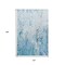 Homeroots 10' X 14' Light Blue And Ivory Abstract Washable Indoor Outdoor Area Rug 643552 - alternate 7