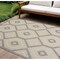 Homeroots 6' X 9' Cream And Gray Geometric Indoor Outdoor Area Rug 550466 - alternate 8