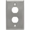Eaton Tripp Lite Series 2-Port Single Gang Faceplate, Stainless Steel, Industrial Grade, IP44, TAA N206-FP02-IND - alternate 5