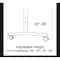Correll Rectangle Premium Sit To Stand Dry Erase Flip Top Table, 72 in W, 28 in to 38 in H FTS2472DE-80-14-38 - alternate 9