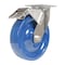 Vestil Solid Polyurethane Swivel With Total Brake Caster 8 In. x 2 In. 1400 lb Dark Blue CST-F-SS-8X2SP-SWTB - alternate 1