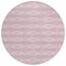 Homeroots 8' Pink Ivory And Gray Round Geometric Washable Indoor Outdoor Area Rug 599648 - alternate 5