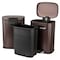 Elama 3Pc 8 Gallon and 1.3 Gallon Stainless Steel Step Trash Bin Set with Slow Close in Matte Bronze EL-H8-30L-3 - alternate 9