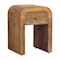 Homeroots 16" Beige Solid Wood One Drawer Nightstand 651526 - alternate 11