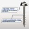 Kreg Screw 1" L, Coarse Thread, Maxi-Loc Head, Square Drive, Self-Drilling Point, Steel, Zinc, 100PK SML-C1-100 - alternate 7