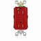 Leviton AFCI Receptacle 15A HG/TR Red AFTR1-HGR - alternate 1