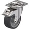 Blickle Swivel Plate Cstr, Silicon, 4", 220 lb., Brk LIX-POSI 100G-FI-OF-XAT - alternate 1