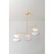 Corbett Lighting Evander 42 in. Chandelier Vintage Gold Leaf/Gesso White 477-42-VGL/GSW - alternate 5
