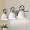 Jonathan Y Phineas 25.5" 3-Light Adjustable Farmhouse Bohemian Iron LED Vanity Light, White/Nickel JYL1116B - alternate 6