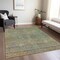 Homeroots 10' X 14' Green Gold And Charcoal Abstract Washable Indoor Outdoor Area Rug 588923 - alternate 7