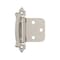 Amerock Variable Overlay Self-Closing, Face Mount Sterling Nickel Hinge - 1 Pair BPR7329G9 - alternate 1