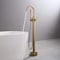 Kibi Circular Floor Mount Tub Filler, Hand Shower - Brushed Brass KTF301BB - alternate 10