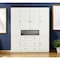 Homeroots 74" White Wood Six Door Three Drawer Combo Dresser 568812 - alternate 1