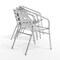 Flash Furniture Commercial Aluminum Restaurant Stack Chair w/ Arms, PK4 4-TLH-017B-GG - alternate 15
