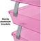 Acrimet Facility 3 Tier Letter Tray Front Load Size Desktop File Organizer Plastic Clear Pink 265.8 - alternate 5