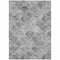Homeroots 9' X 12' Gray Charcoal And Ivory Abstract Washable Indoor Outdoor Area Rug 577671 - alternate 7