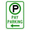 Sign Solutions Usa Parking Sign, 12 in W, Aluminum Sign, White DUS10DWT1218R7-22AL - alternate 1