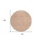 Homeroots 8' Copper And Beige Round Floral Washable Indoor Outdoor Area Rug 582340 - alternate 7
