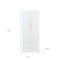 Homeroots 74" White Carved Geometric Two Door Two Drawer Combo Dresser 568811 - alternate 6