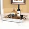 Homeroots 18" Gold Glass Serving Tray With Handles 643671 - alternate 5